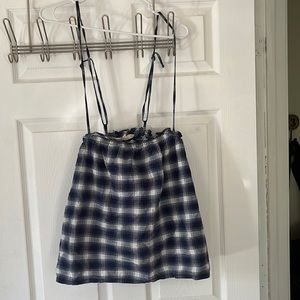 Madewell Summer Top in Blue Plaid